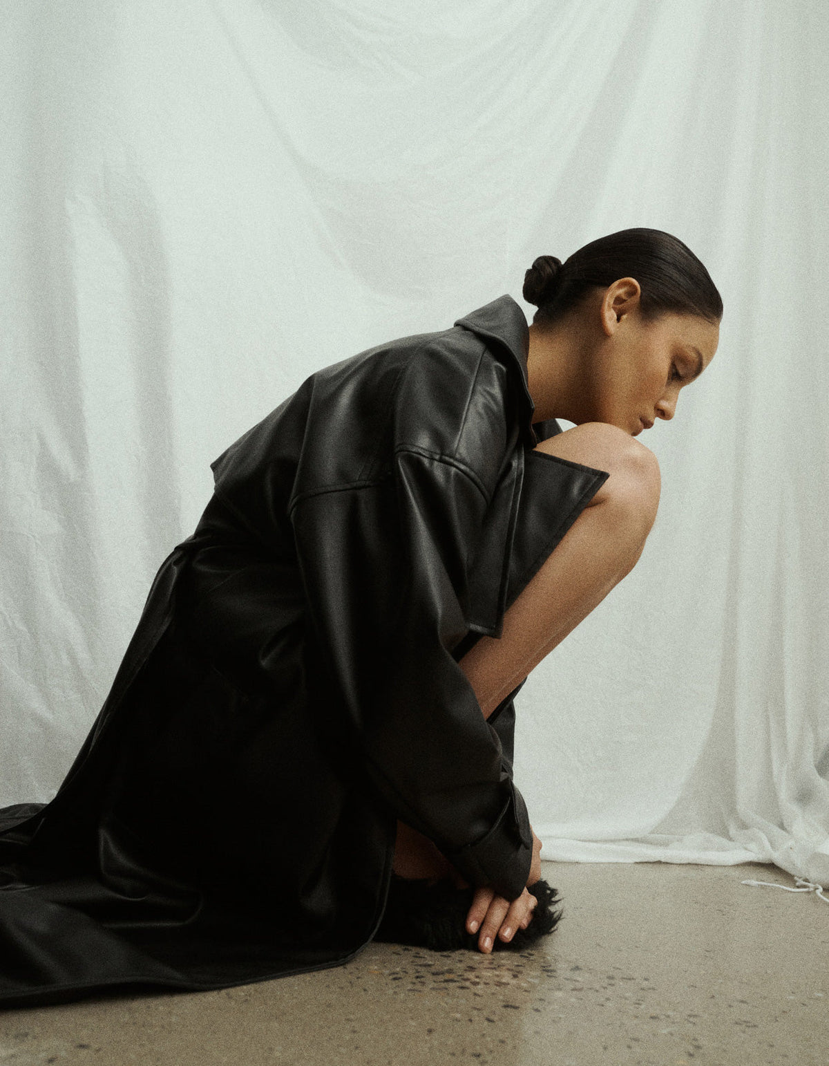 Ares Duster Coat - Black