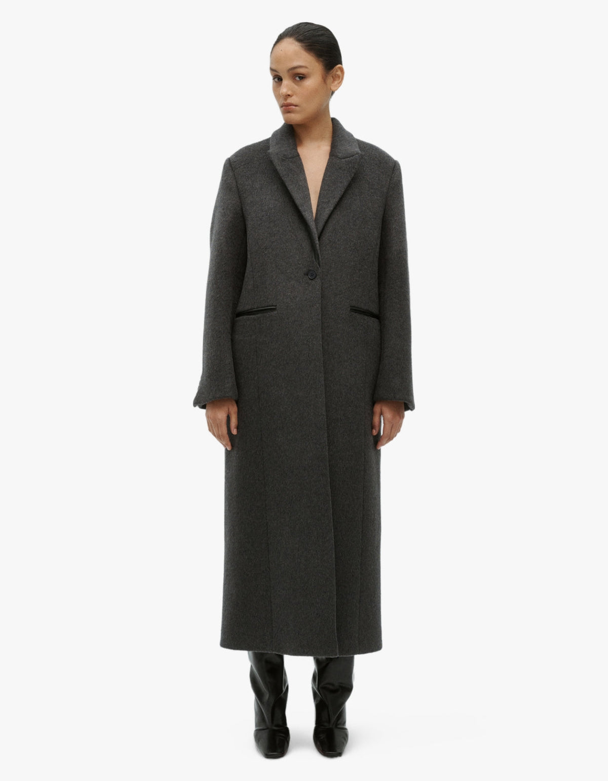 Ember Coat - Charcoal/Black