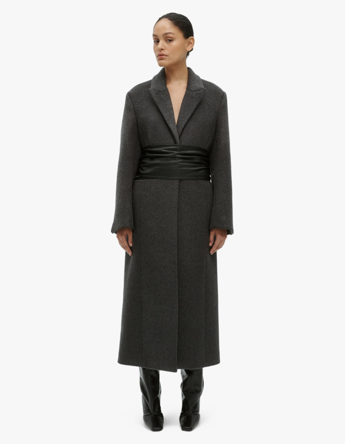 Ember Coat - Charcoal/Black