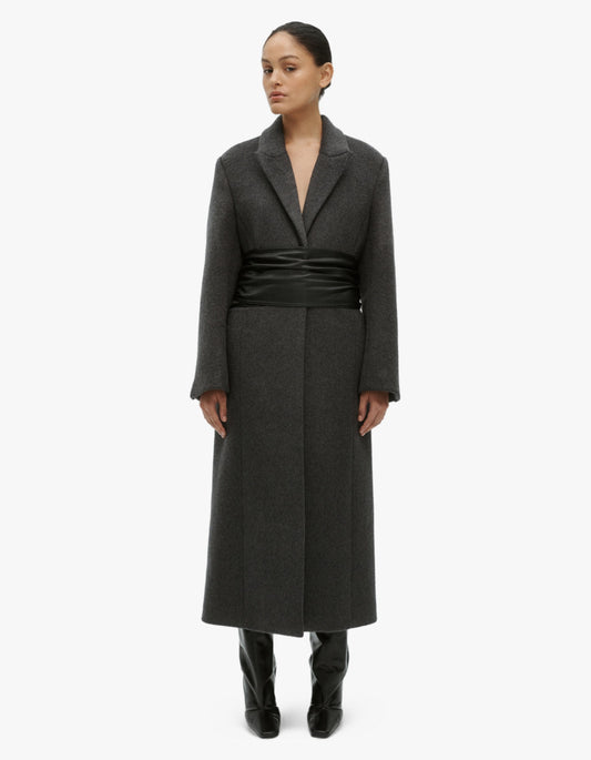 Ember Coat - Charcoal/Black