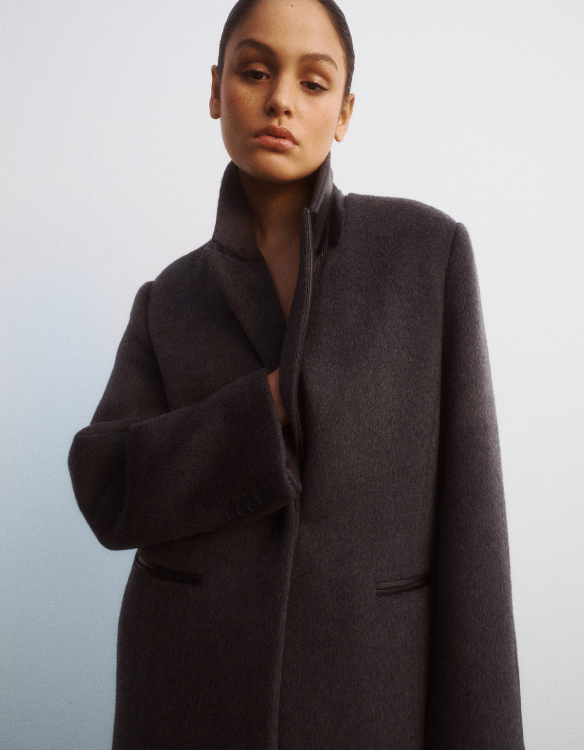 Ember Coat - Charcoal/Black