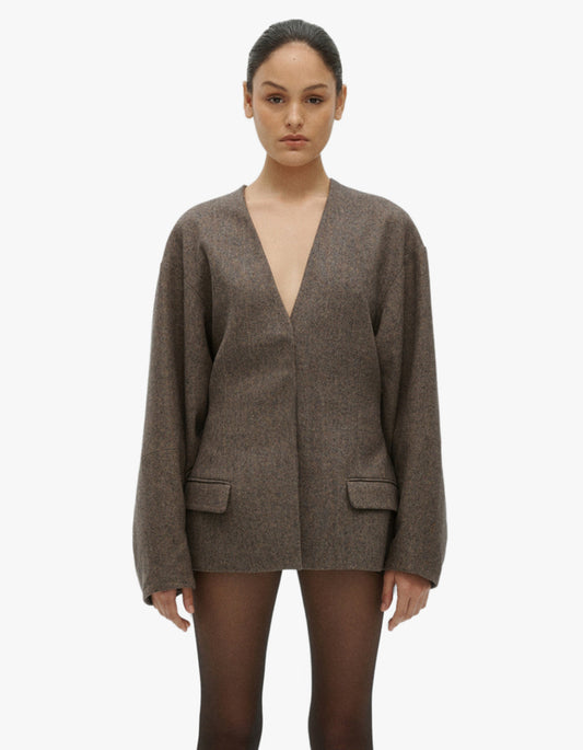 Luca Blazer - Brown/Black