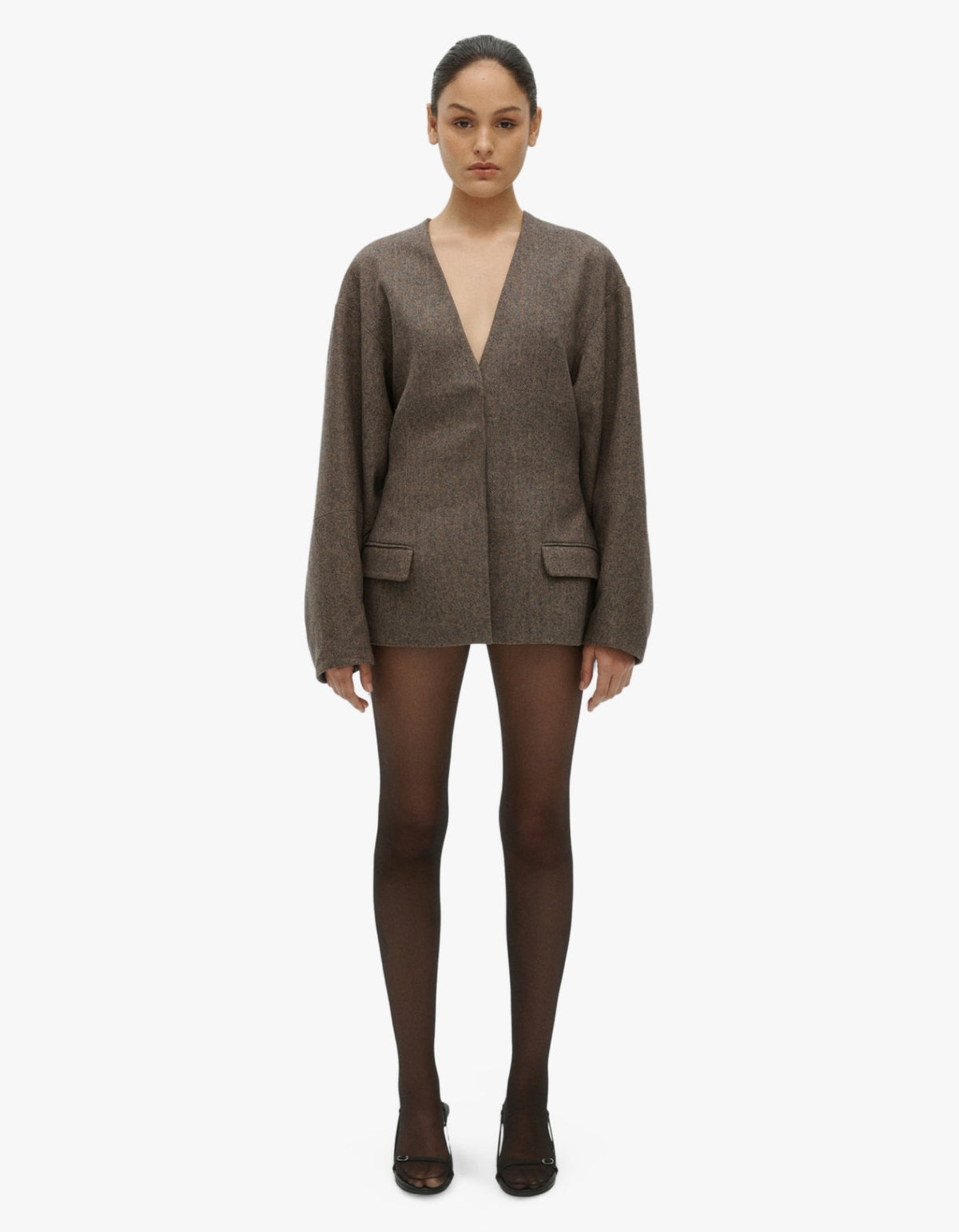 Luca Blazer - Brown/Black