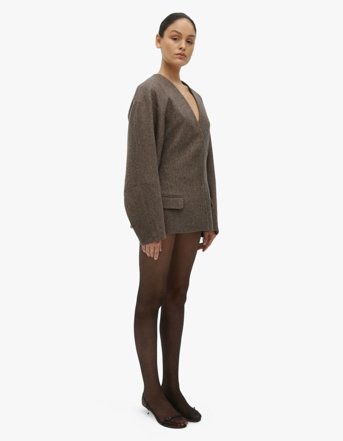 Luca Blazer - Brown/Black