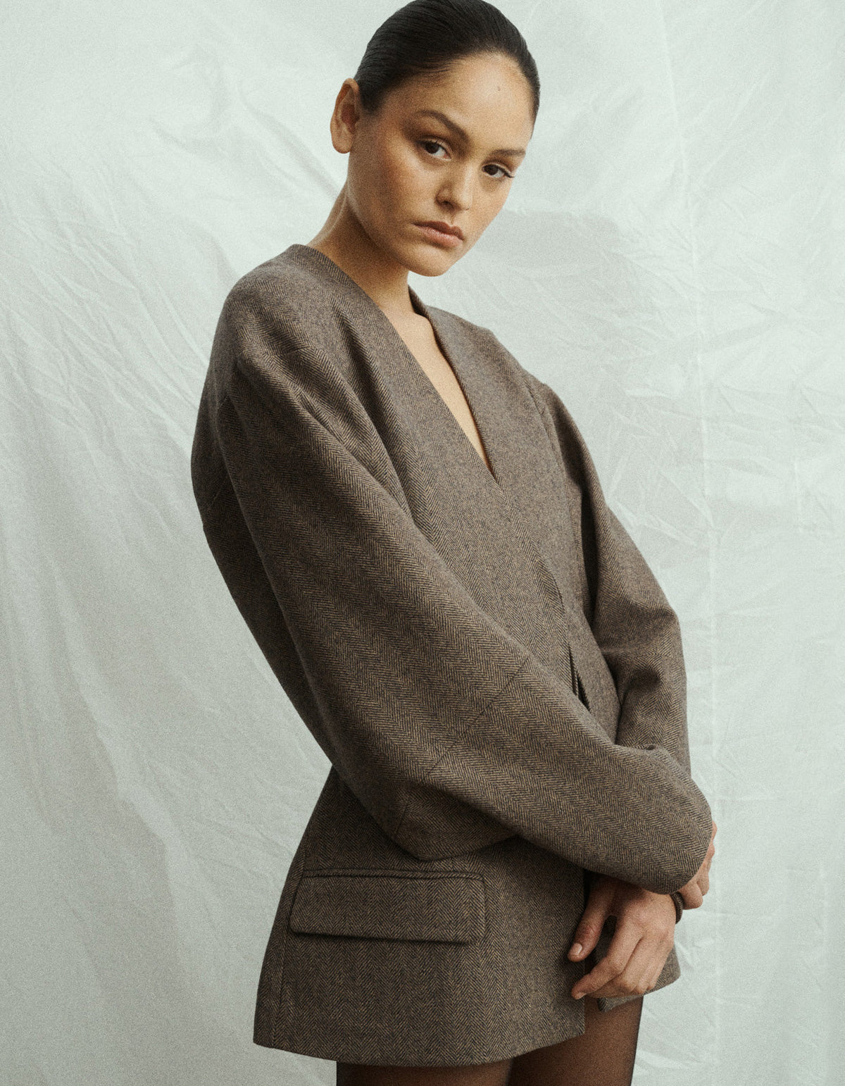 Luca Blazer - Brown/Black
