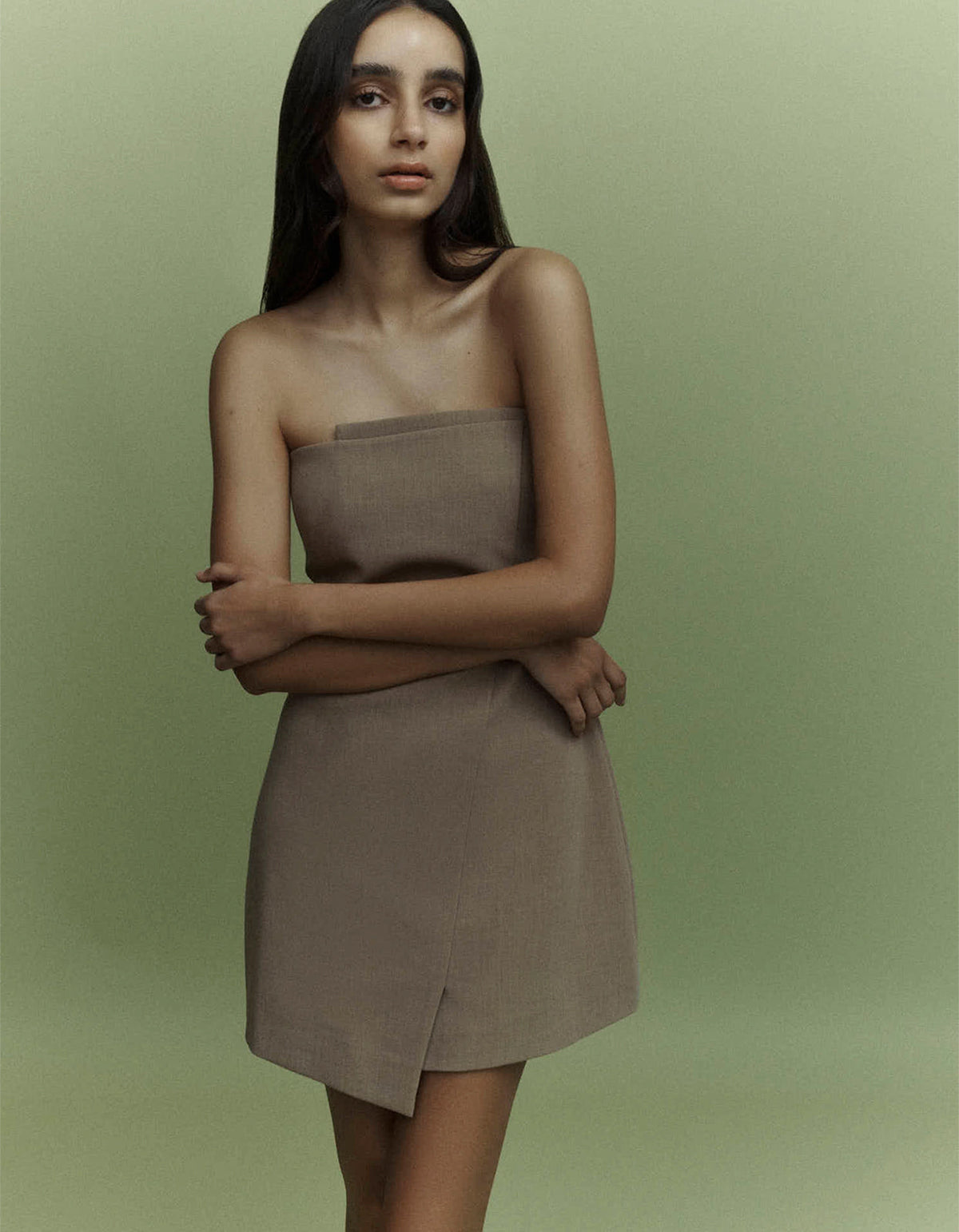 Crawford Mini Dress - Stone