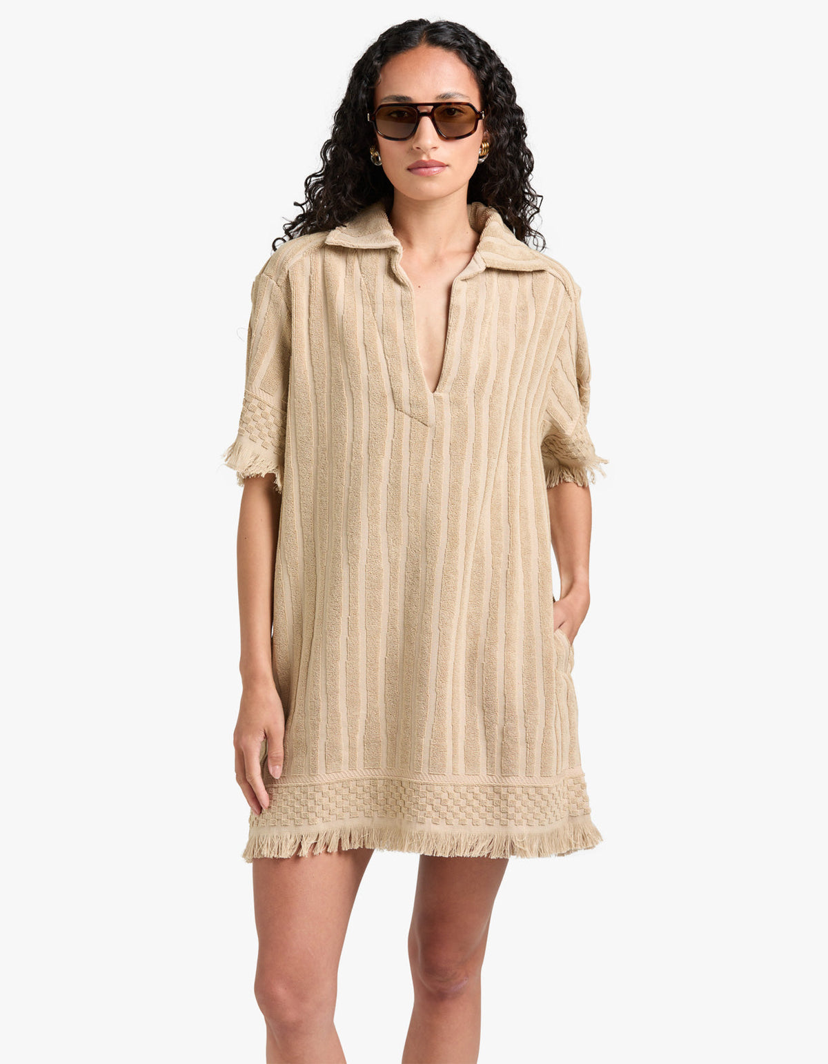 Gildea Aya Terry Dress - Beige
