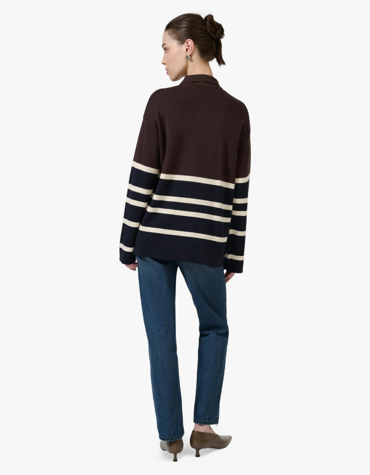 New Aroa Top - Chocolate Stripe