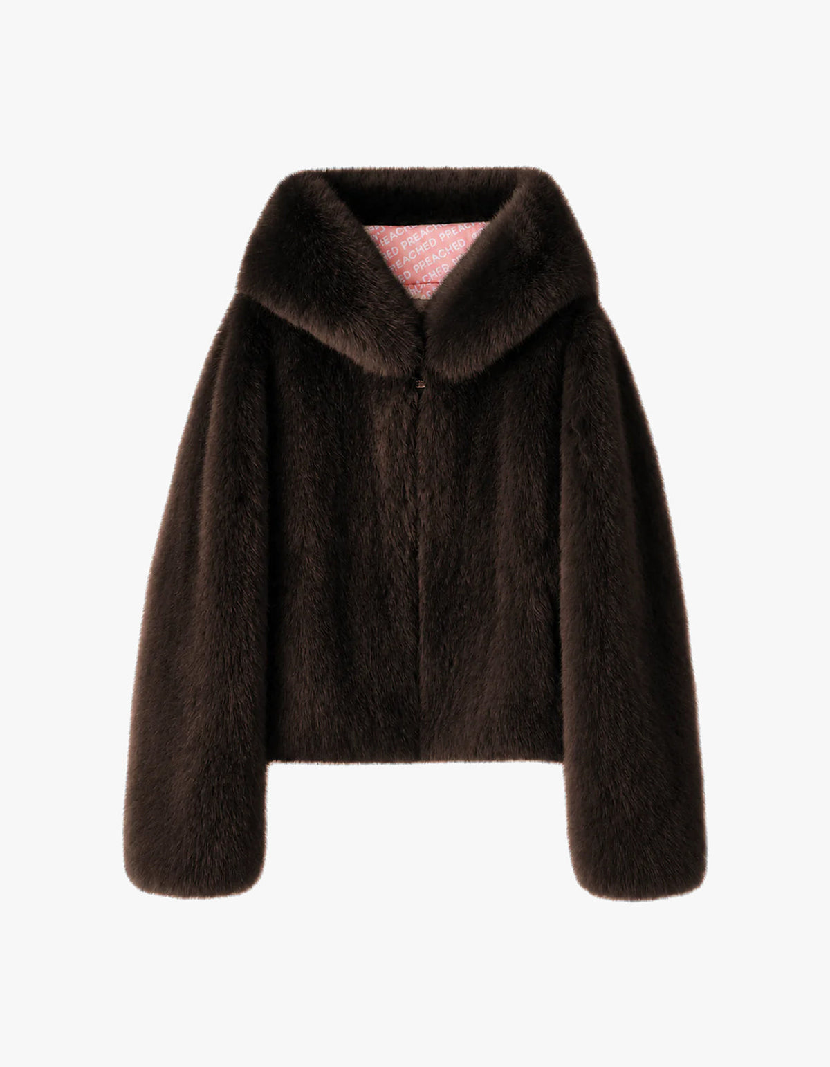 Foxy Faux Fur Jacket - Brown