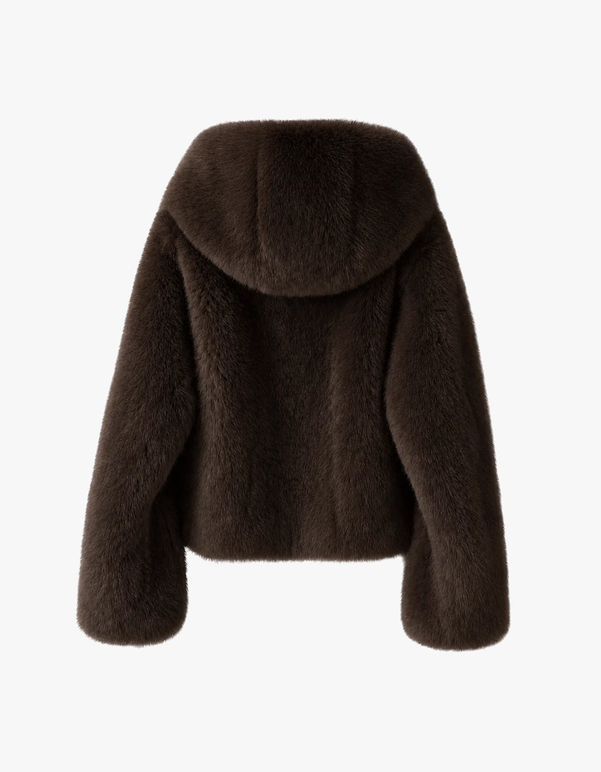 Foxy Faux Fur Jacket - Brown