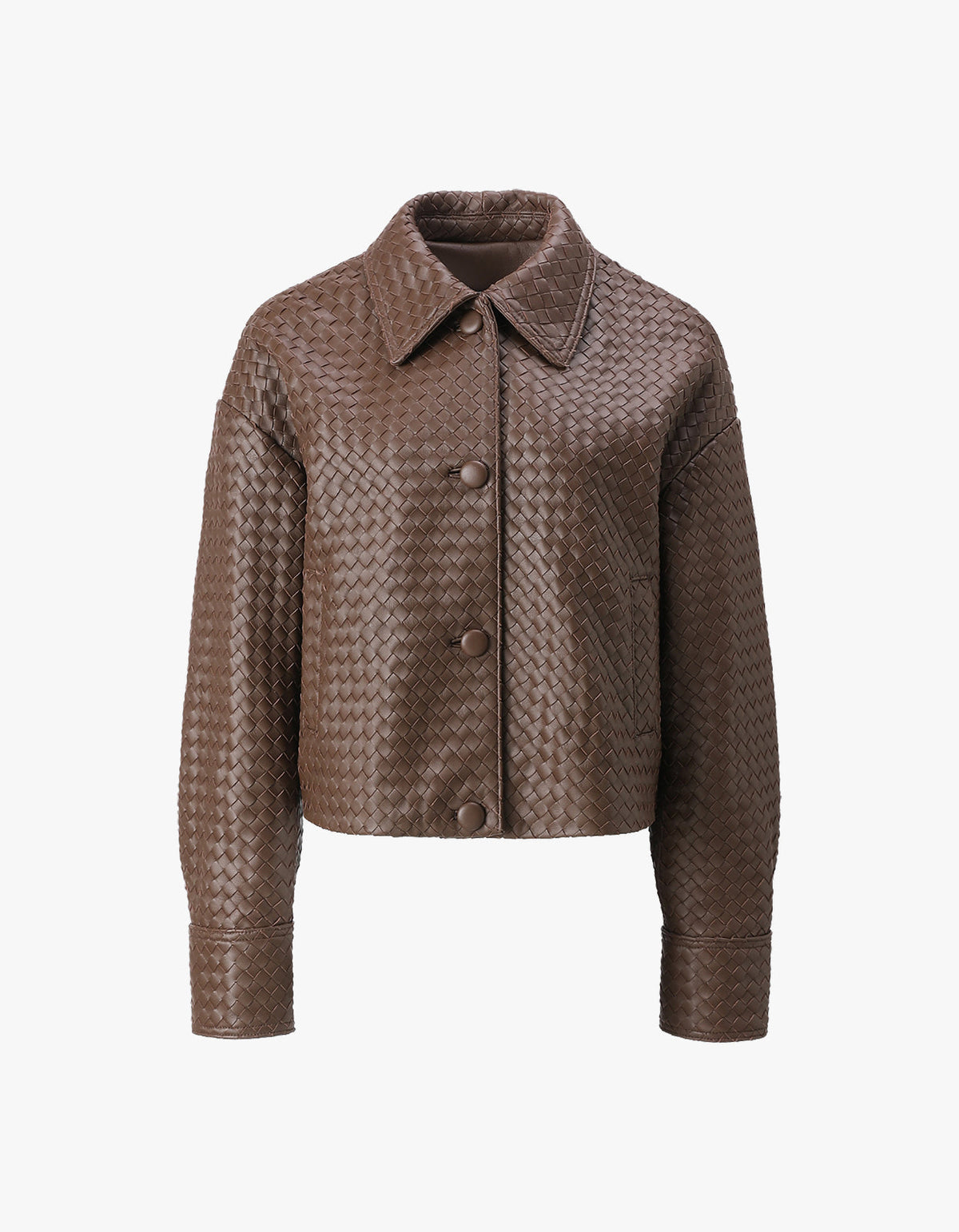 Hera Woven Jacket - Brown