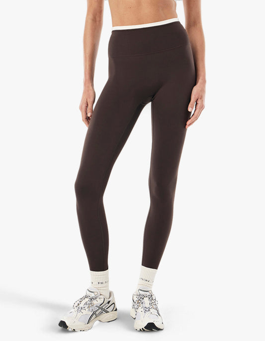 Vita Full Length Legging - Coffee/Whisper White