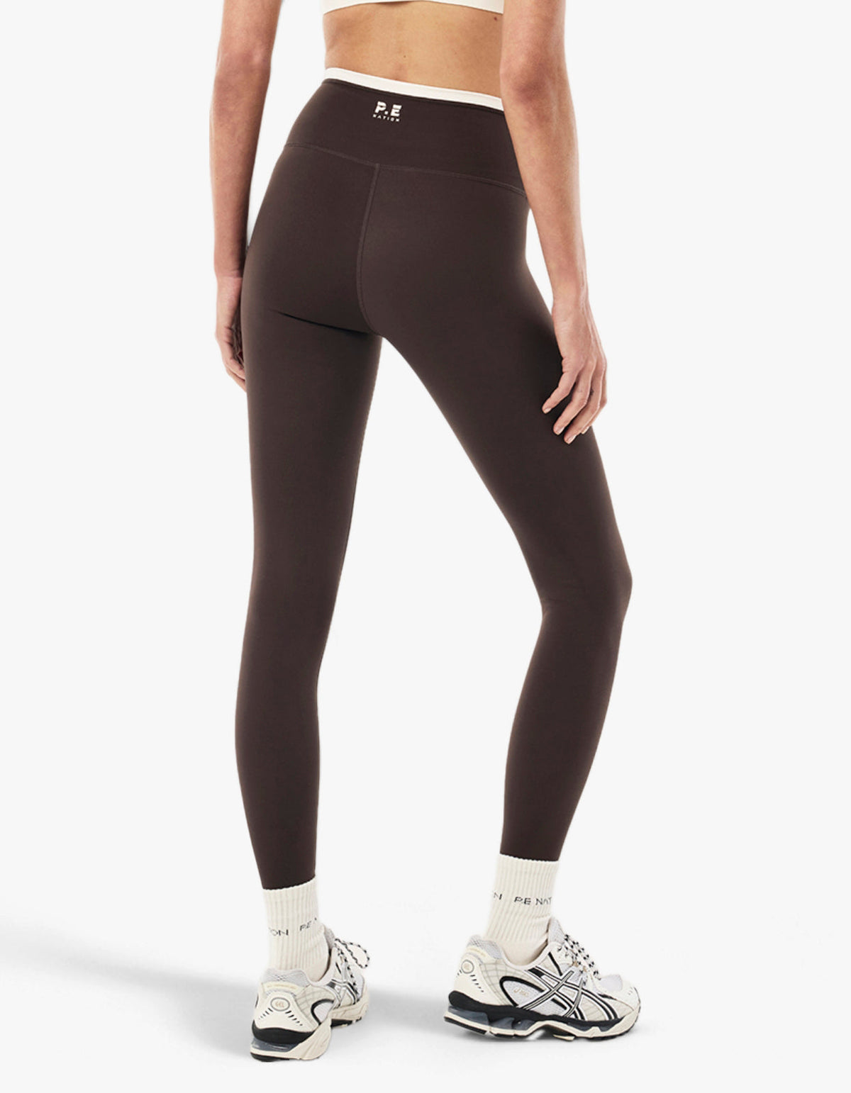 Vita Full Length Legging - Coffee/Whisper White