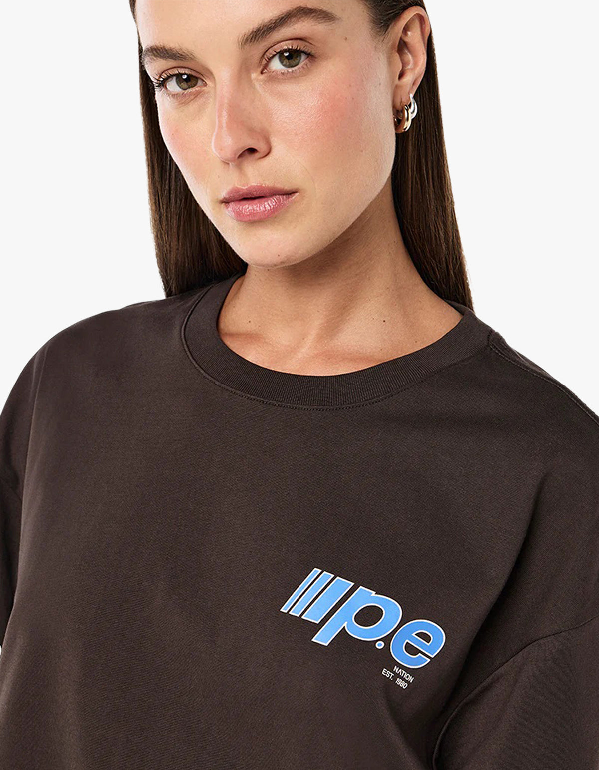Glide Oversized Tee - Coffee