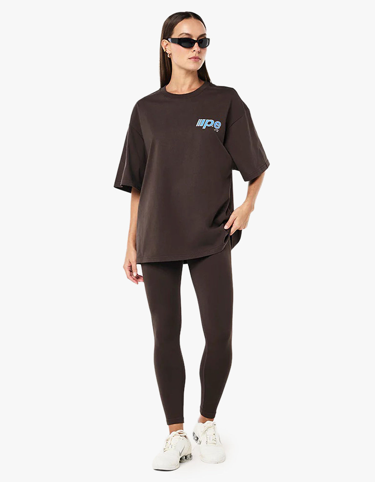 Glide Oversized Tee - Coffee
