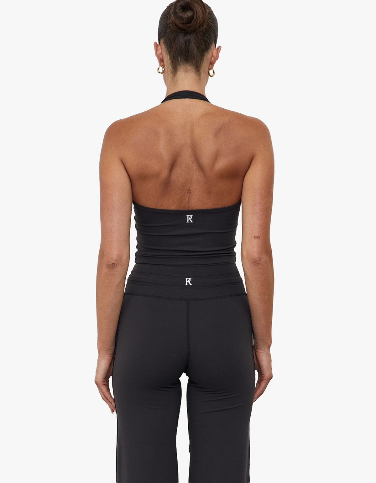 Front Wrap Bodice Tank - Black