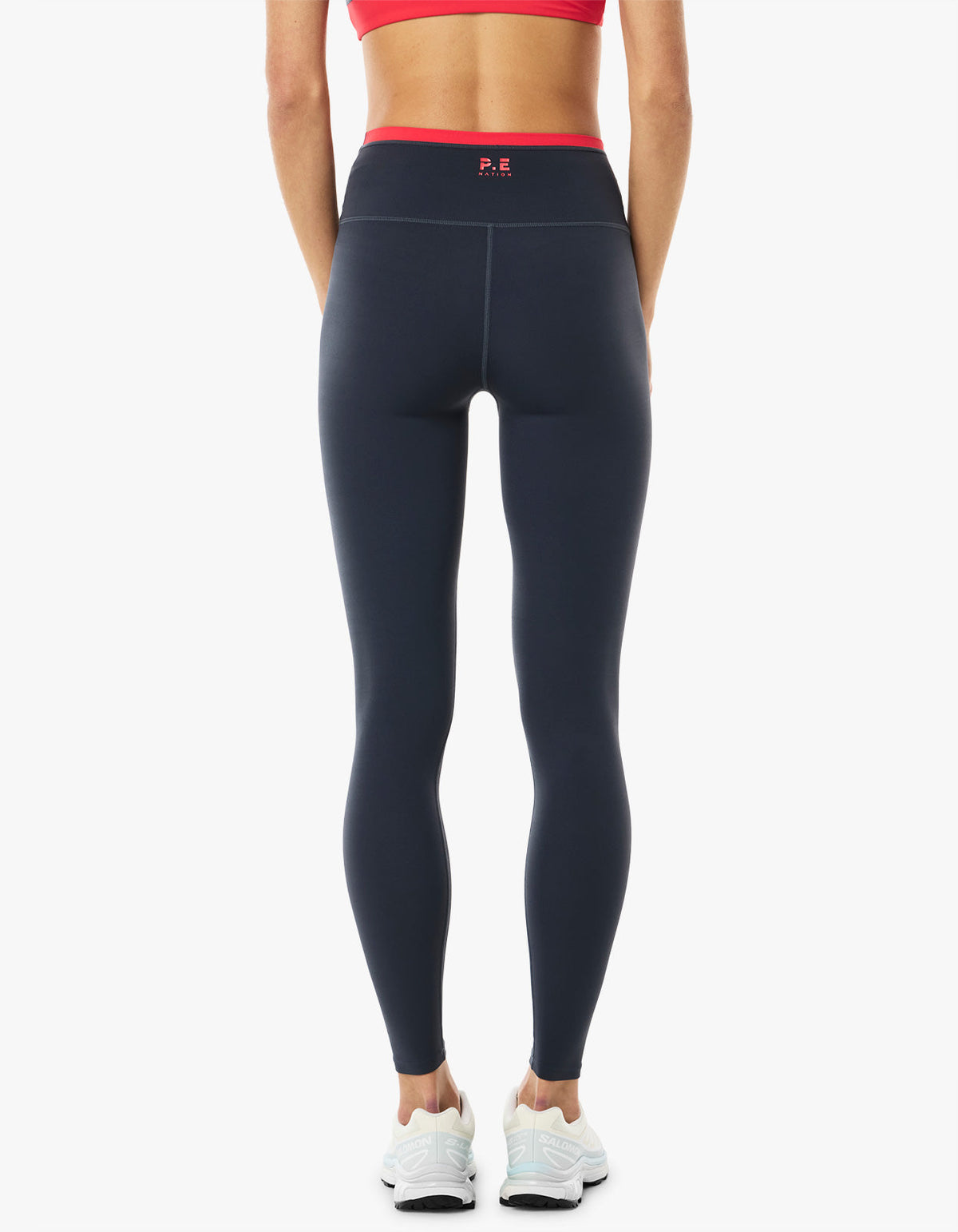 Vita Full Length Legging - Marine Blue/Strawberry Red