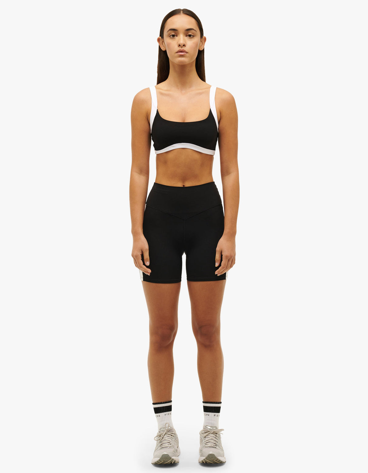 Freeplay 5 Bike Short - Black/White