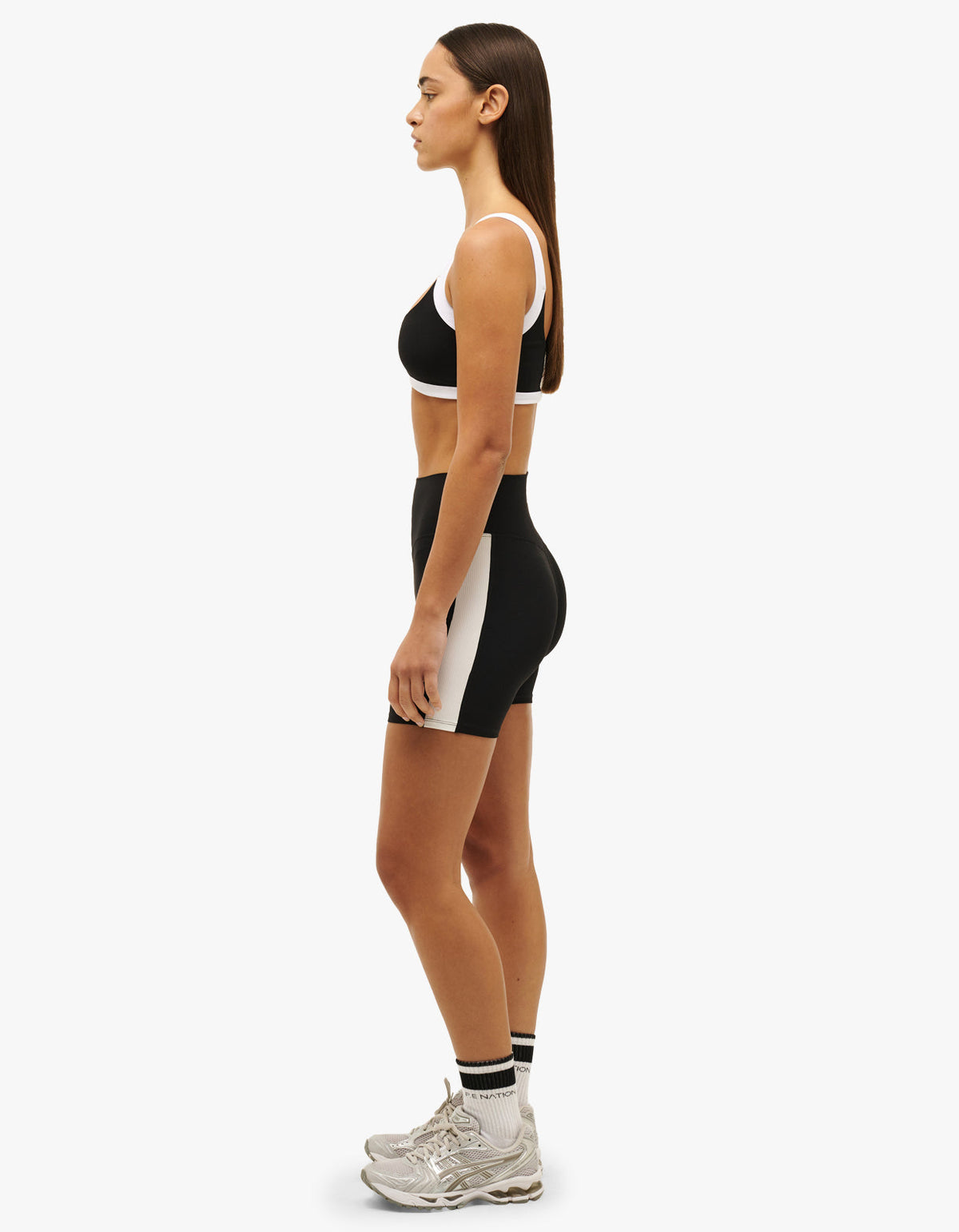 Freeplay 5 Bike Short - Black/White