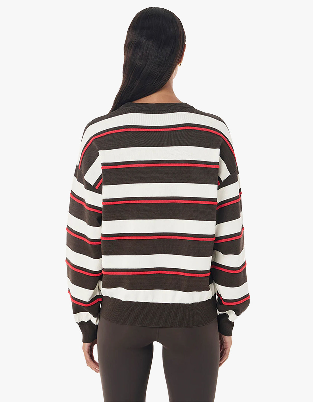 Retreat Stripe Sweater - Dark Olive Stripe