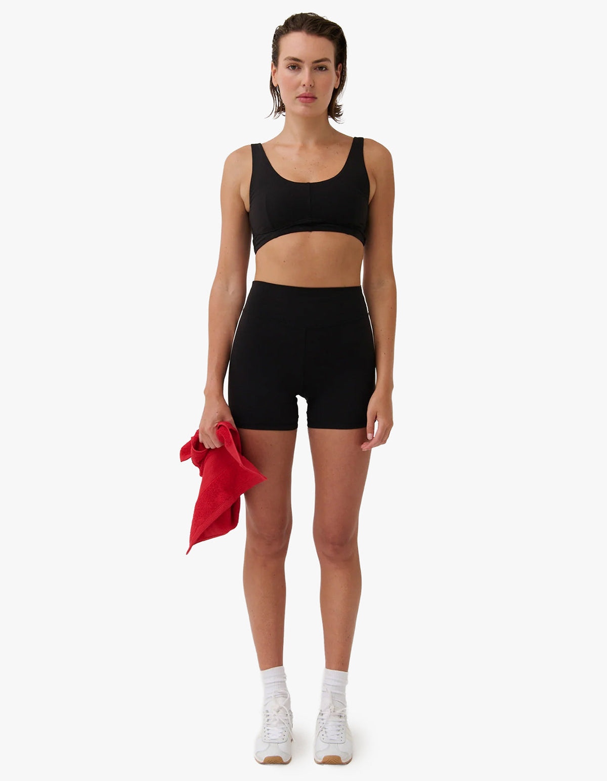 Sprint Short - Black With White Stripes
