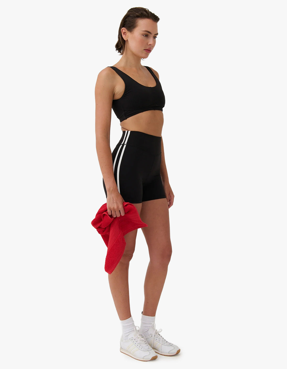 Sprint Short - Black With White Stripes