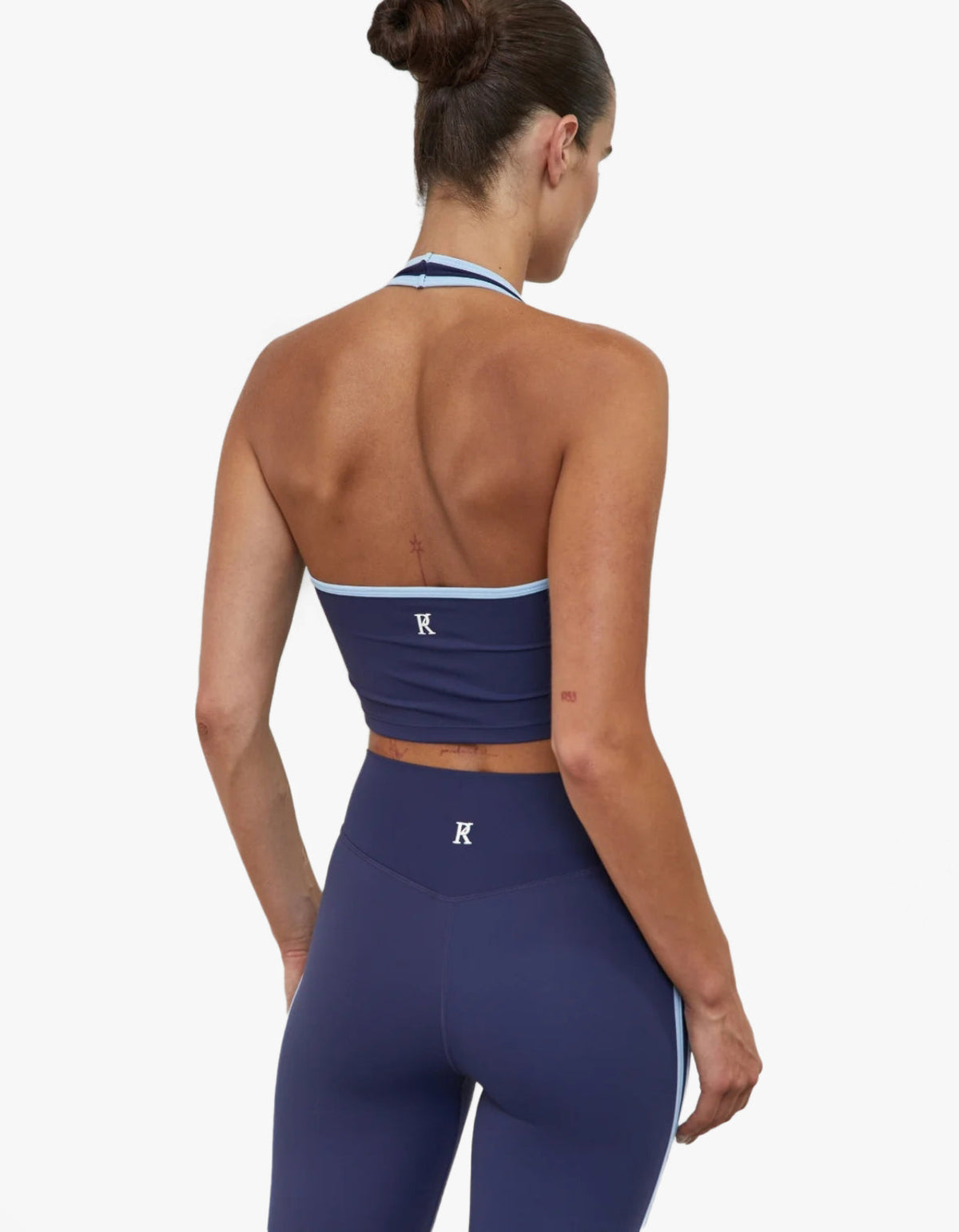 Halter Top - Midnight/Sky Blue
