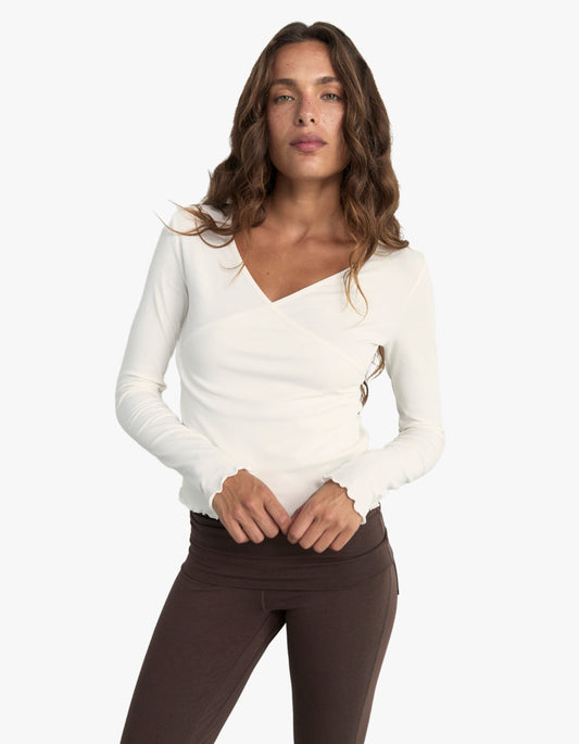 Layered Long Sleeve - White