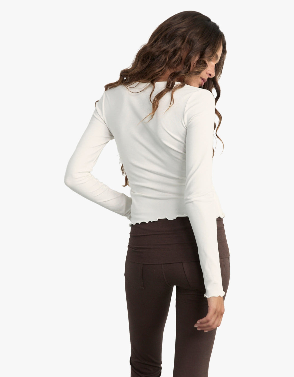 Layered Long Sleeve - White