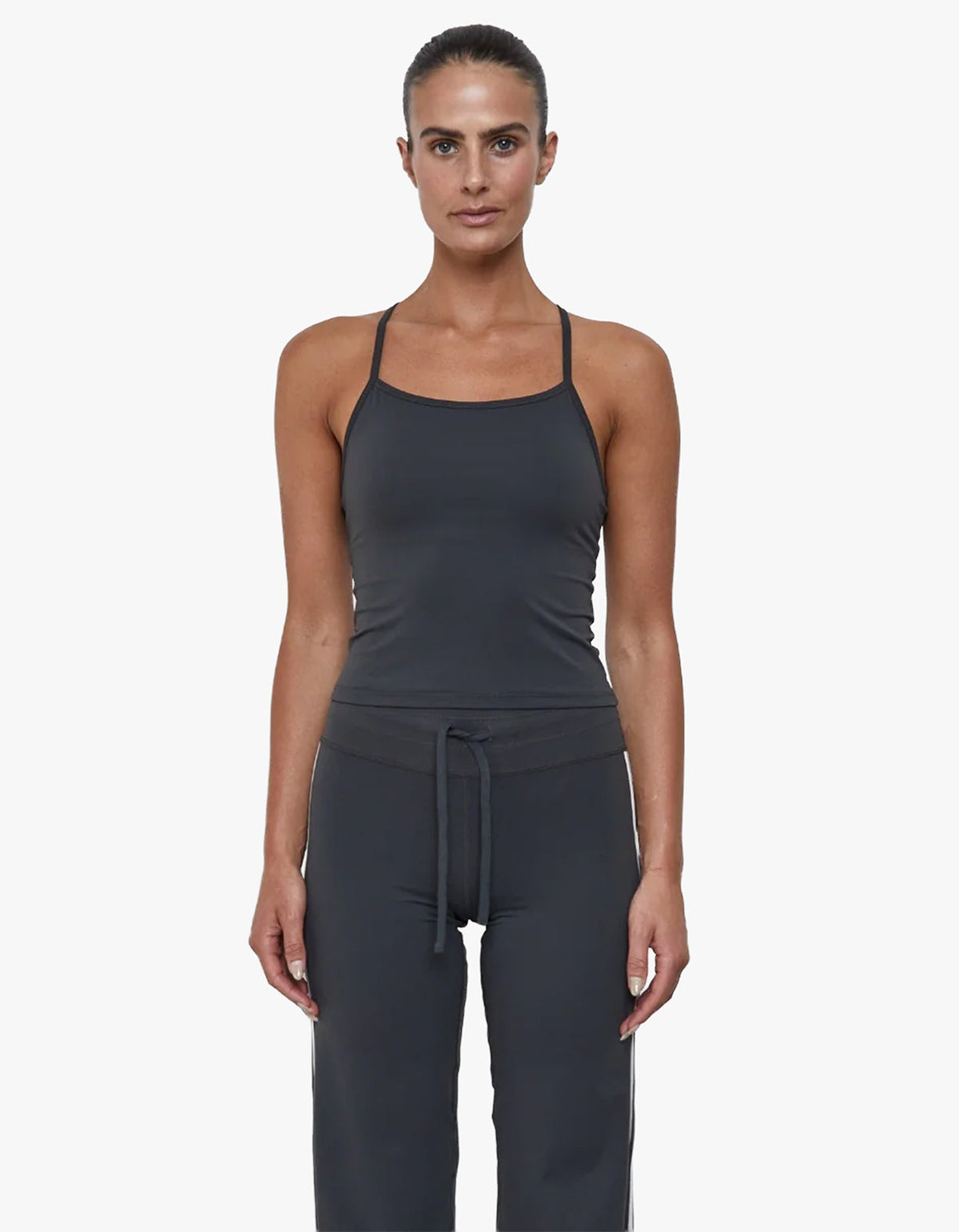 Racer Back Tank - Grey