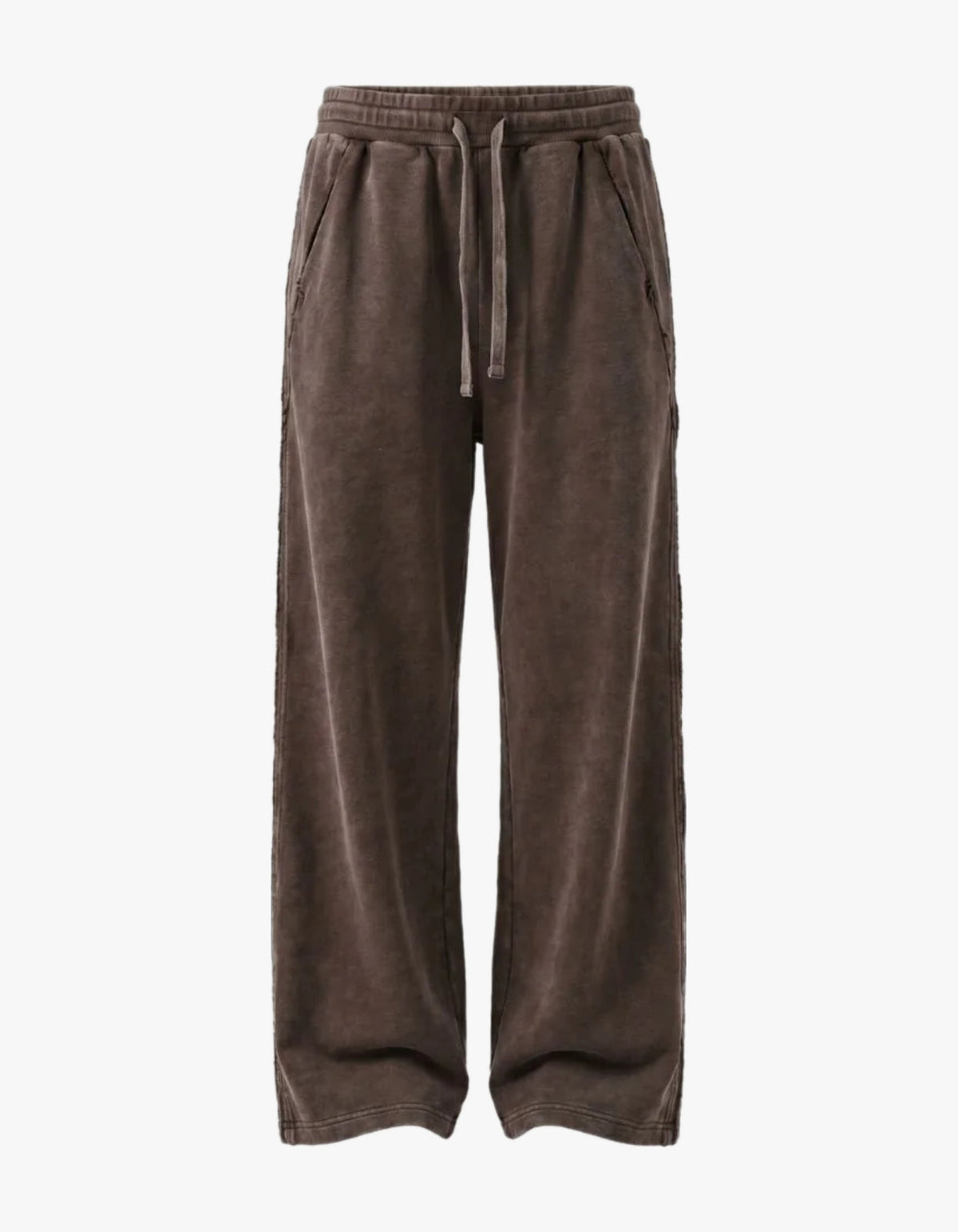 Wide Leg Track Pant - Soil Acid Wash