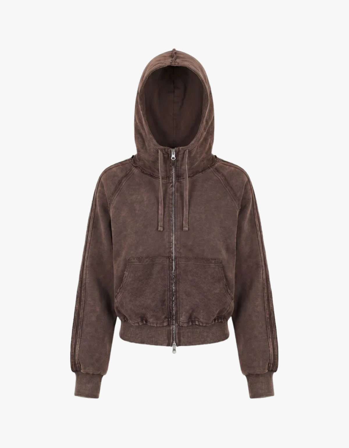 Zip Up Hoodie - Soil Acid Wash