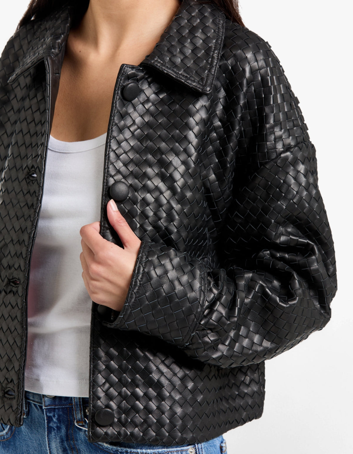 Hera Woven Jacket - Black