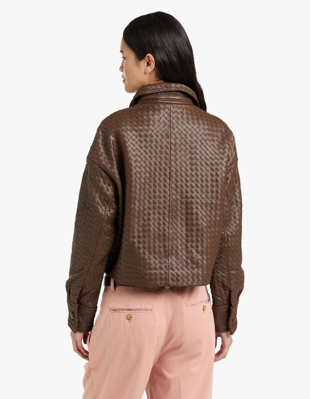 Hera Woven Jacket - Brown
