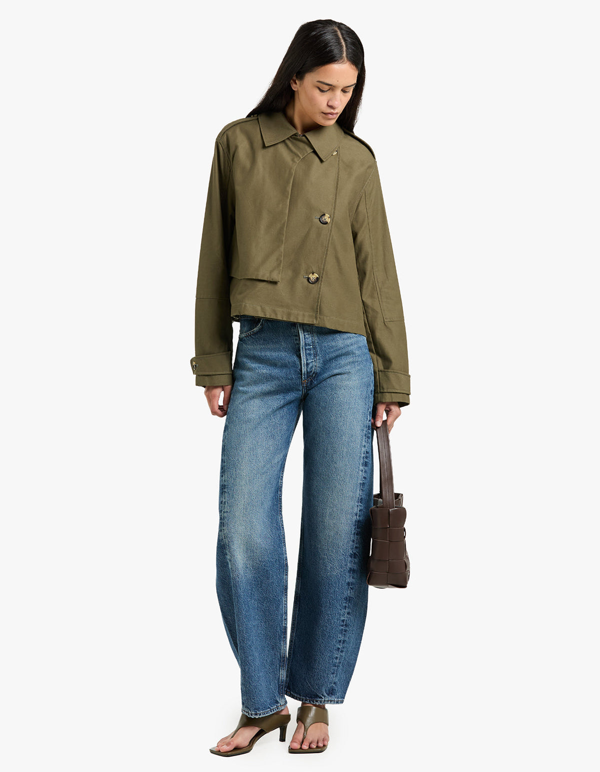 Jamie Cropped Trench - Argn