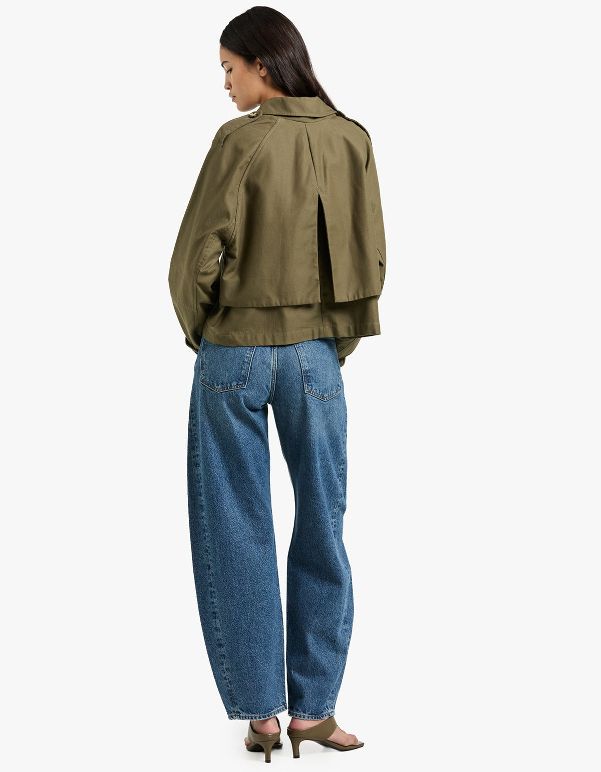 Jamie Cropped Trench - Argn