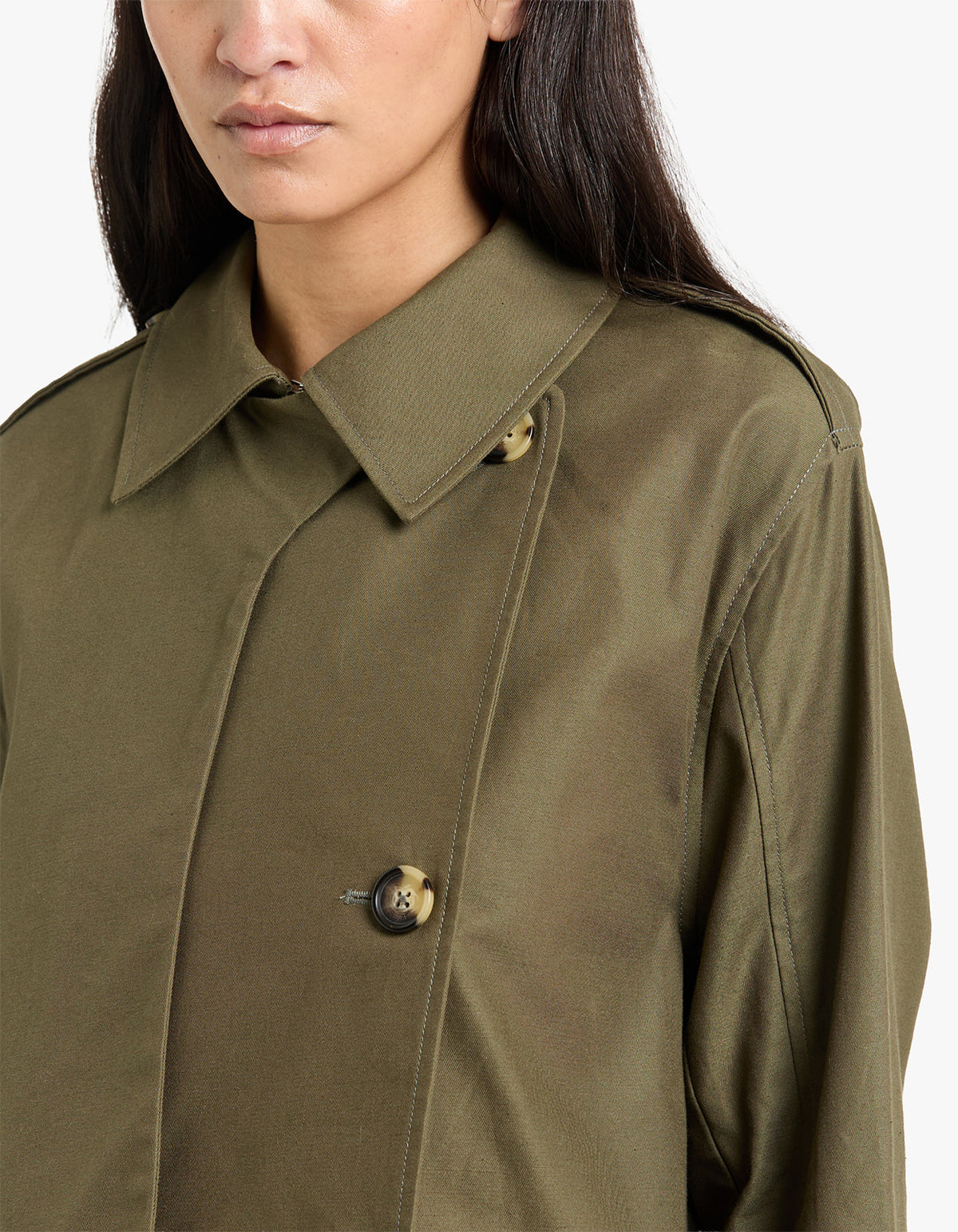 Jamie Cropped Trench - Argn