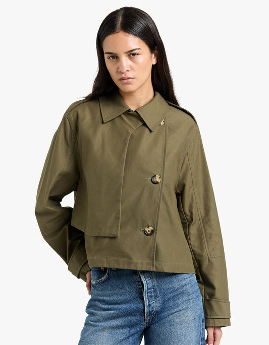 Jamie Cropped Trench - Argn