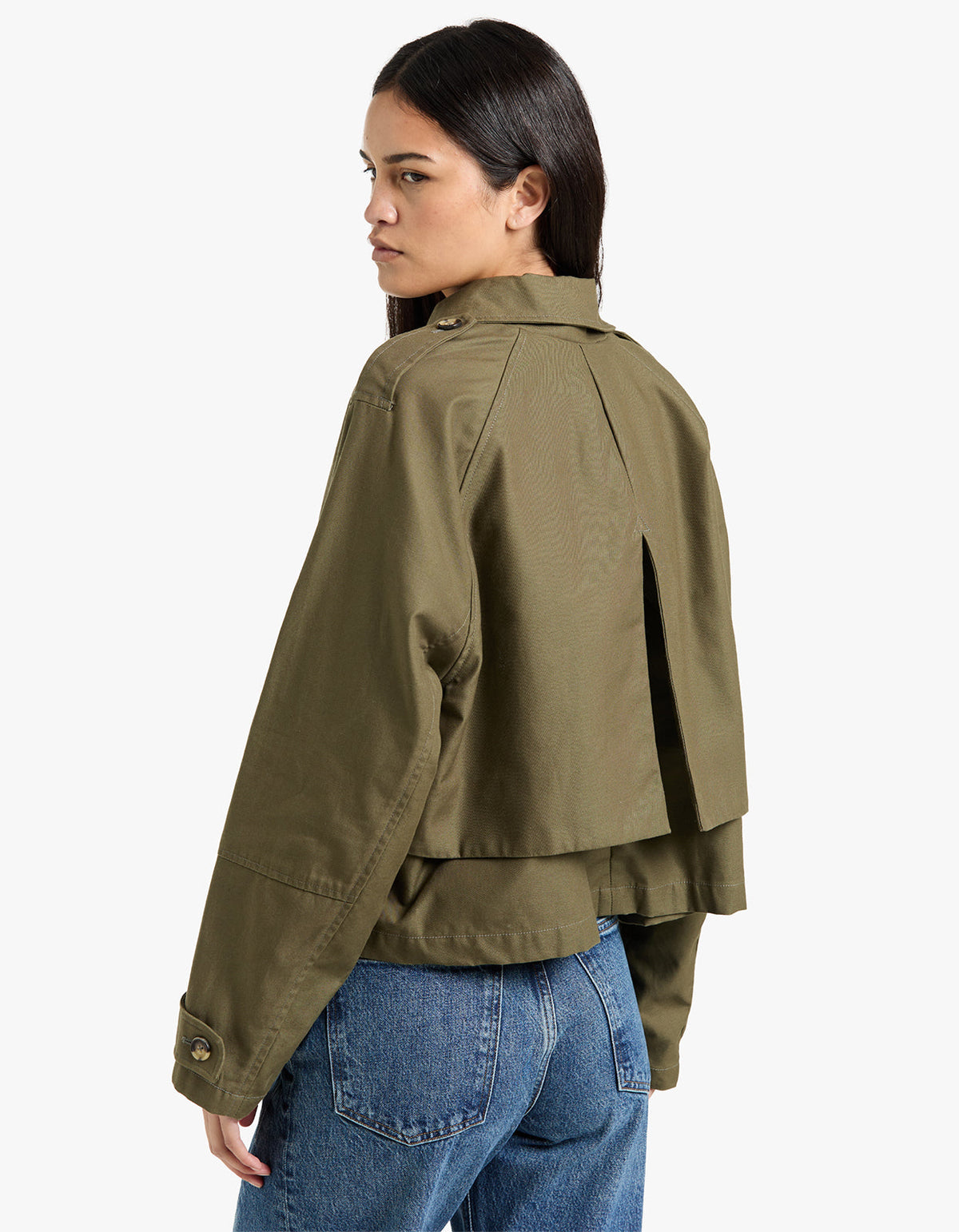 Jamie Cropped Trench - Argn