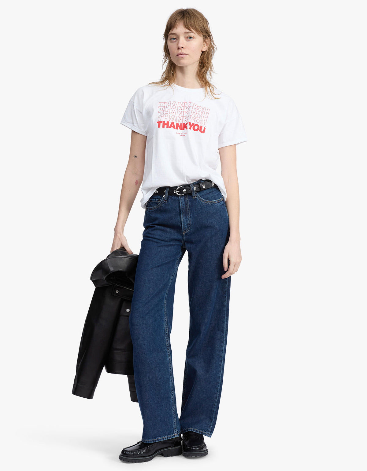 Thank You Rb Boxy Tee - White