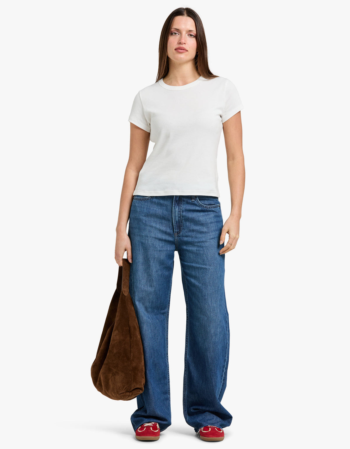 Featherweight Logan Mid-Rise Wide Leg - Delmt