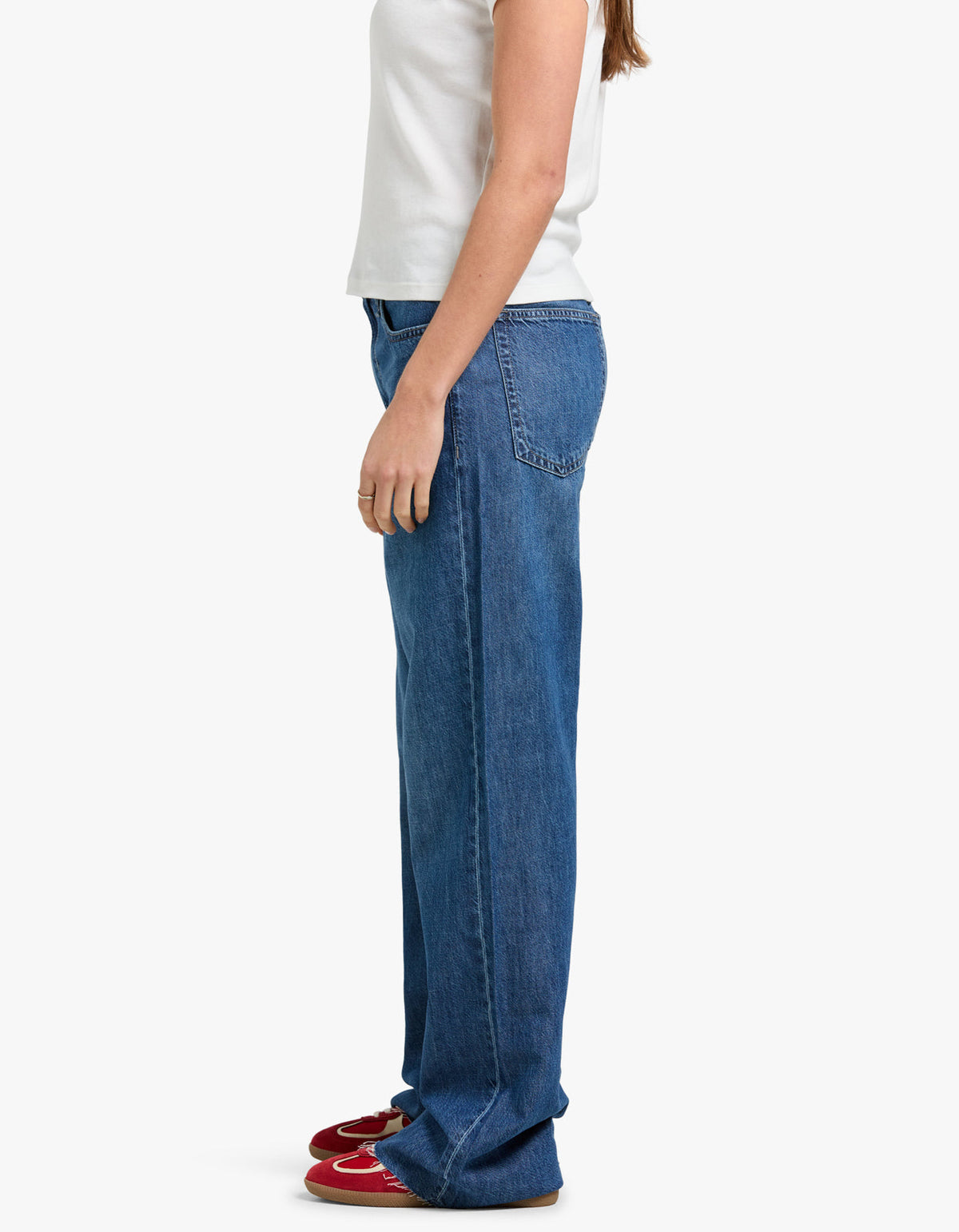 Featherweight Logan Mid-Rise Wide Leg - Delmt