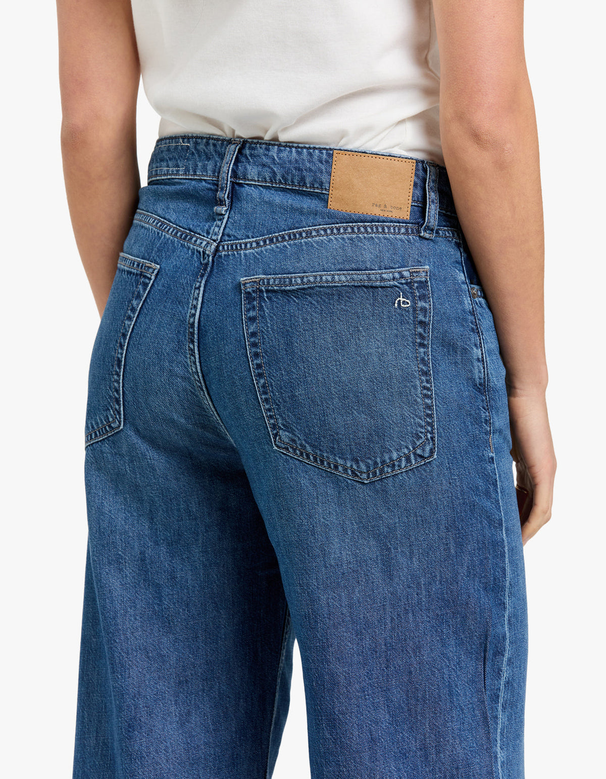 Featherweight Logan Mid-Rise Wide Leg - Delmt
