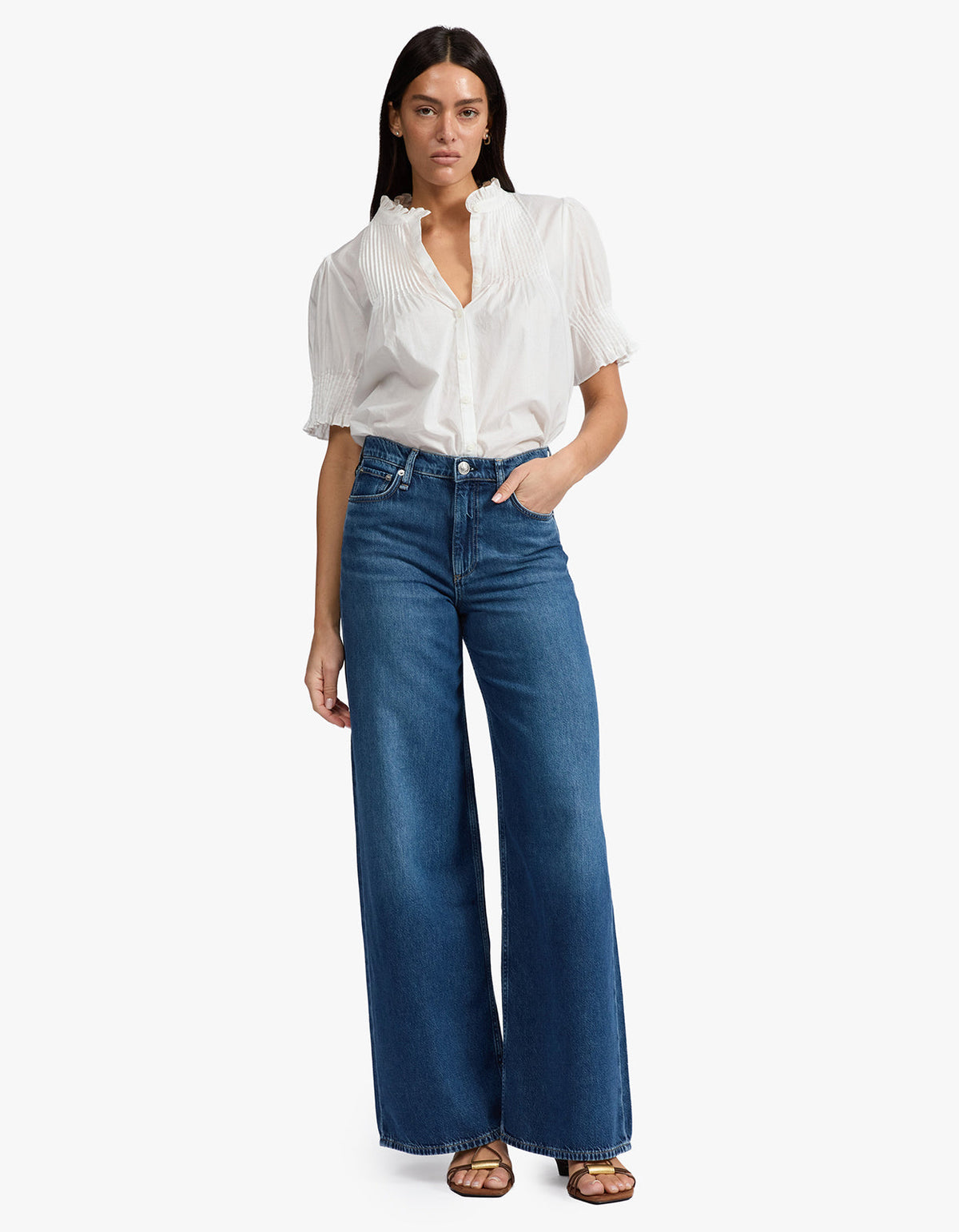 Featherweight Sofie Full Length Wide Jean - Emerson
