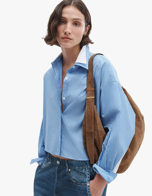 Marin Striped Combo Shirt - Blue Stripe
