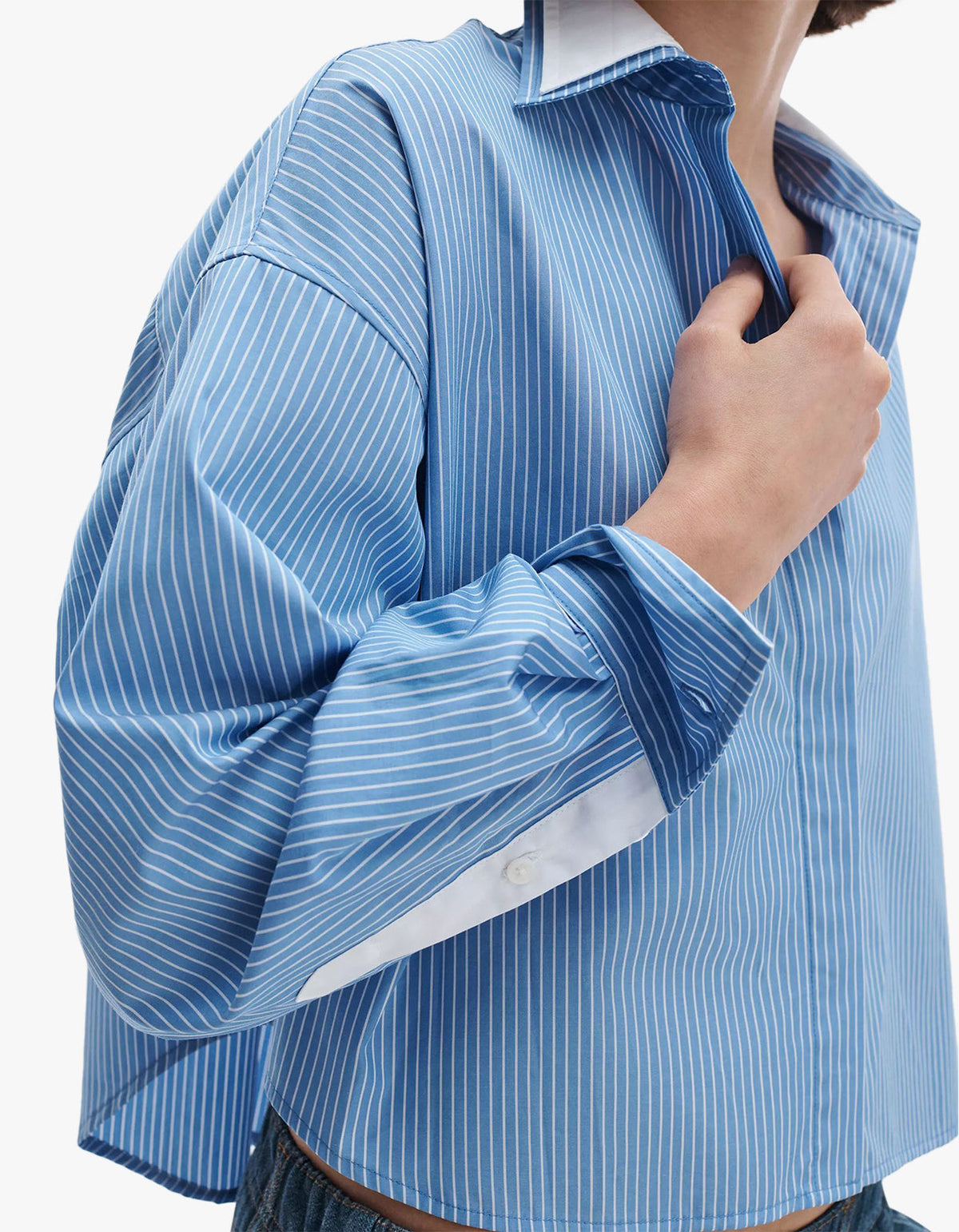 Marin Striped Combo Shirt - Blue Stripe
