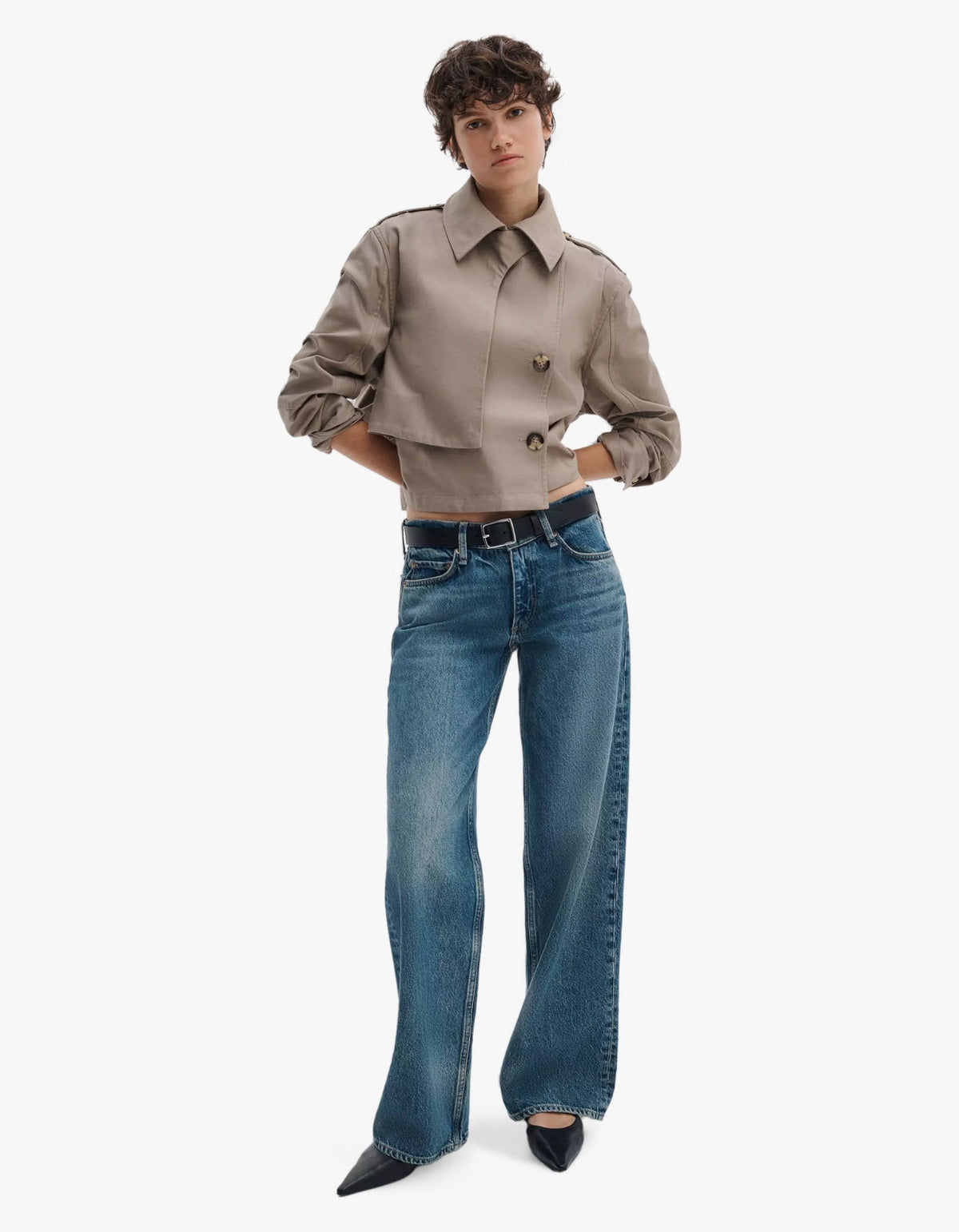 Saige Relaxed Straight Jeans - Echo
