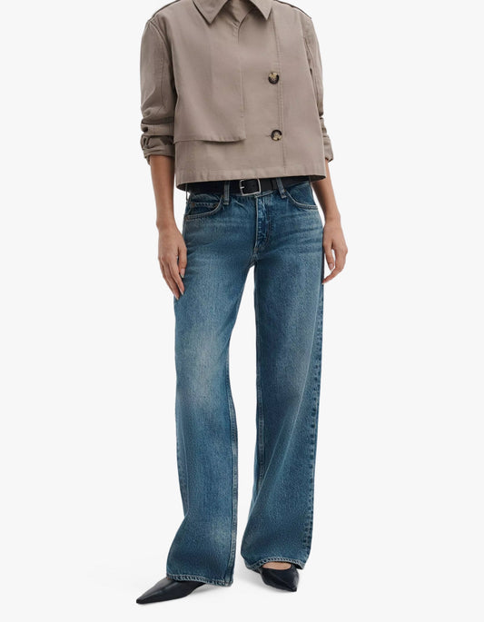 Saige Relaxed Straight Jeans - Echo