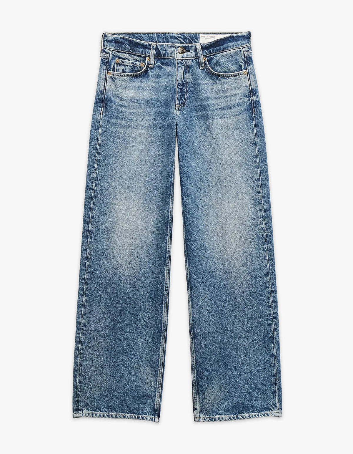 Saige Relaxed Straight Jeans - Echo