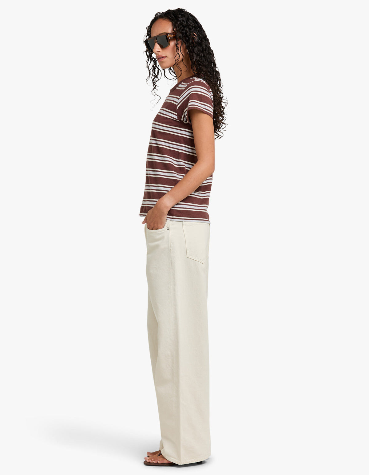 The Slub Striped Tee - Brblm